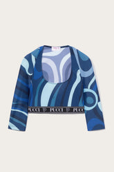 PUCCI Athleisure | Women Marmo-Print Crop Top