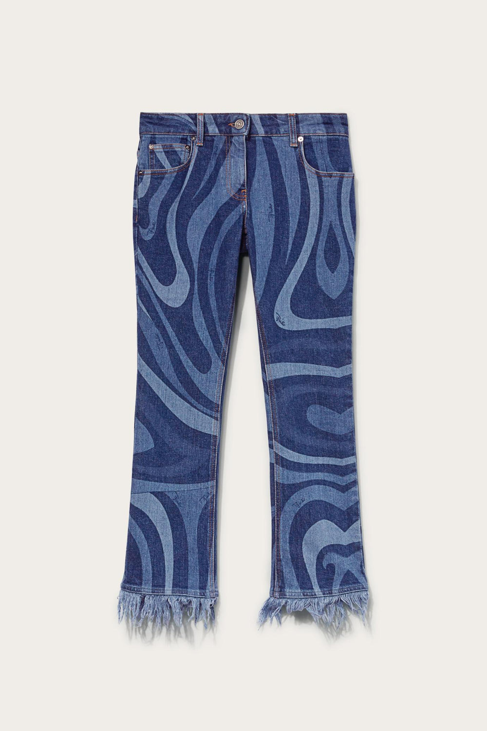 PUCCI Denim | Women Marmo-Print Jeans