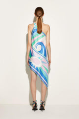 PUCCI Dresses | Women Cigni-Print Asymmetric Silk-Twill Dress