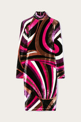 PUCCI Dresses | Women Iride-Print Velvet Dress