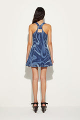 PUCCI Dresses | Women Marmo-Print Denim Dress