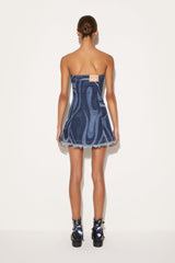 PUCCI Dresses | Women Marmo-Print Denim Dress