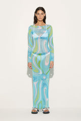 PUCCI Dresses | Women Marmo-Print Long Dress