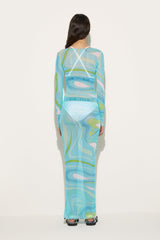 PUCCI Dresses | Women Marmo-Print Long Dress