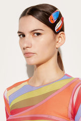 PUCCI Hats And Hair Accessories | Women Iride-Print Hair Clips