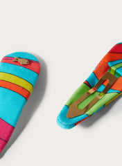 PUCCI Hats And Hair Accessories | Women Marmo-Print Hair Clips