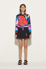 PUCCI Jackets | Women Cigni-Print Silk-Twill Bomber Jacket