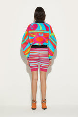 PUCCI Jackets | Women Cigni-Print Velvet Bomber Jacket