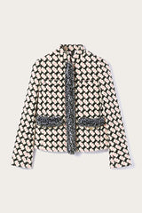PUCCI Jackets | Women Fringed Tweed Jacket