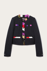 PUCCI Jackets | Women Iride-Print Pinstripe Jacket