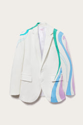 PUCCI Jackets | Women Marmo-Print Single-Breasted Blazer