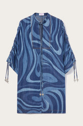 PUCCI Kaftans | Women Marmo-Print Denim Kaftan