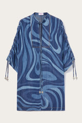 PUCCI Kaftans | Women Marmo-Print Denim Kaftan