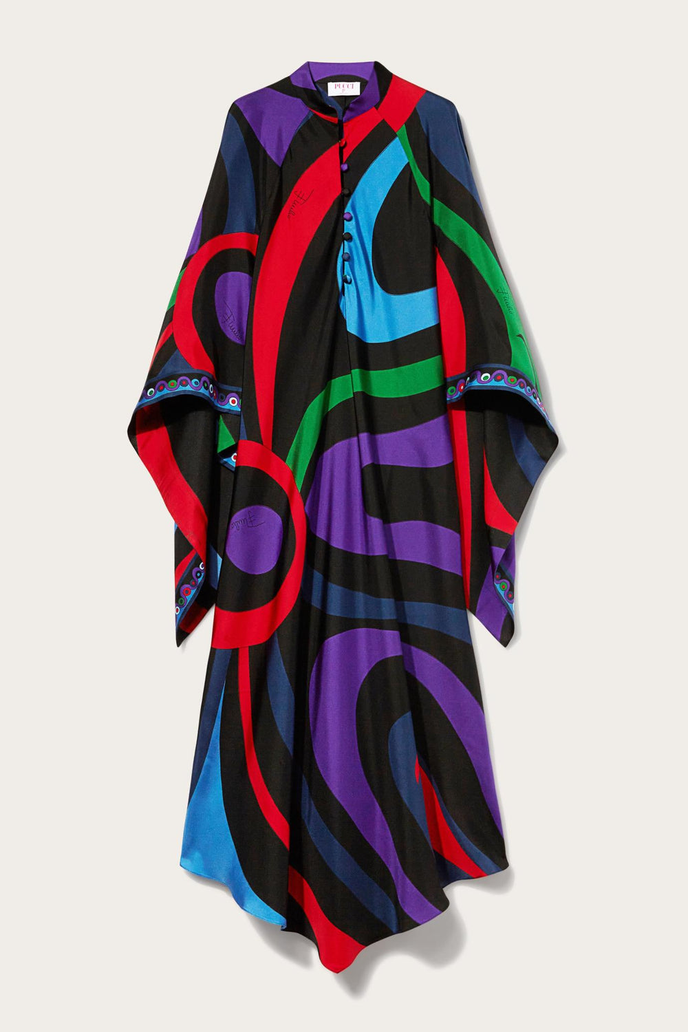 PUCCI Kaftans | Women Marmo-Print Silk-Twill Kaftan