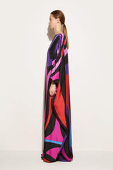PUCCI Kaftans | Women Marmo-Print Silk-Twill Kaftan