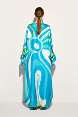PUCCI Kaftans | Women Marmo-Print Silk-Twill Kaftan