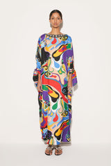 PUCCI Kaftans | Women Orchidee-Print Silk-Twill Kaftan