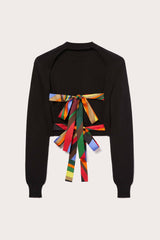 PUCCI Knitwear | Women Iride Silk-Twill Cropped Top