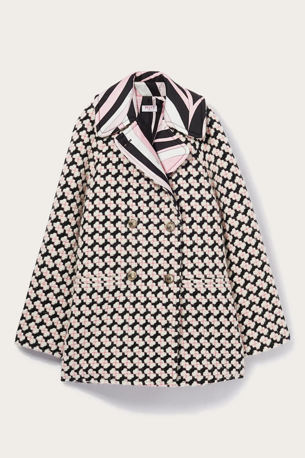 PUCCI Outerwear | Women Iride-Print Tweed Coat