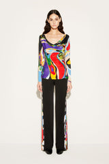 PUCCI Pants And Shorts | Women Iride And Orchidee-Print Trousers