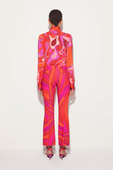 PUCCI Pants And Shorts | Women Iride-Print Flared Trousers