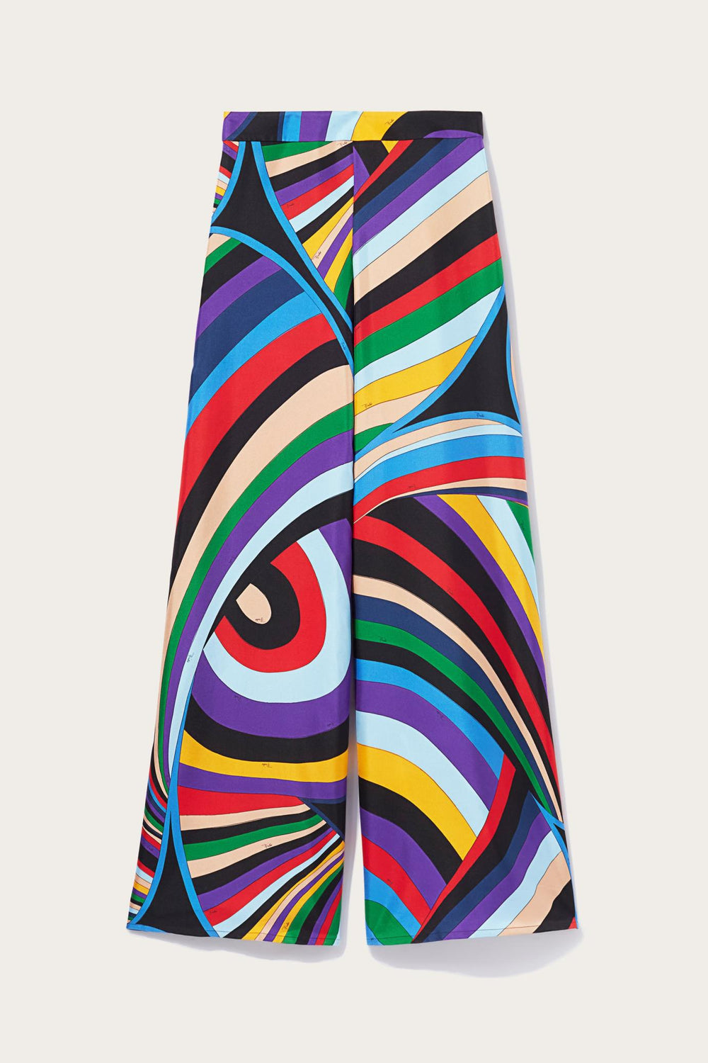 PUCCI Pants And Shorts | Women Iride-Print Silk-Twill Trousers