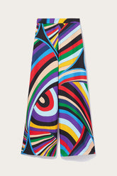 PUCCI Pants And Shorts | Women Iride-Print Silk-Twill Trousers