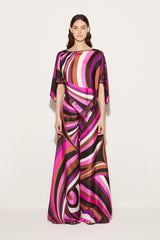 PUCCI Pants And Shorts | Women Iride-Print Silk-Twill Trousers