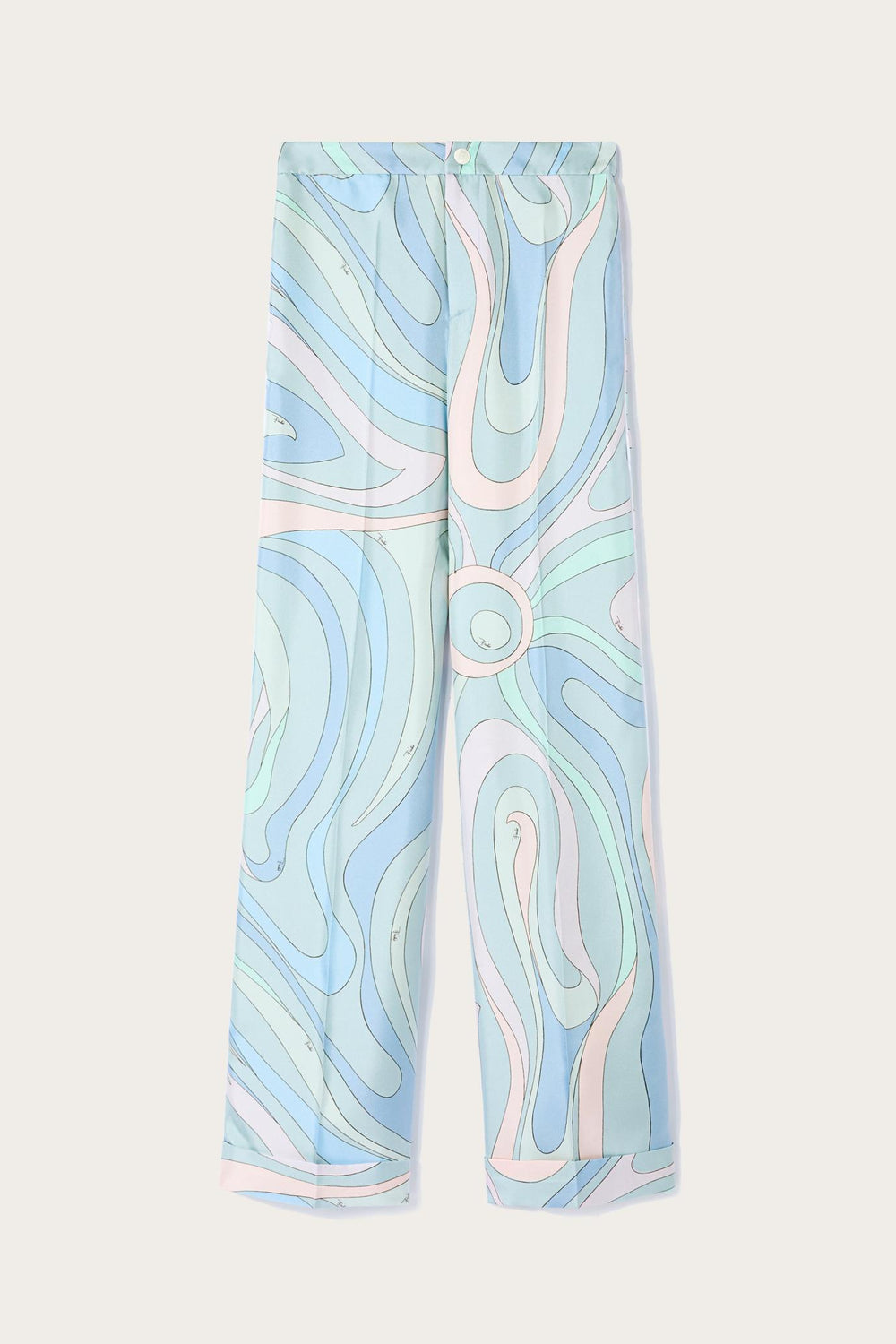 PUCCI Pants And Shorts | Women Marmo-Print Silk-Twill Trousers