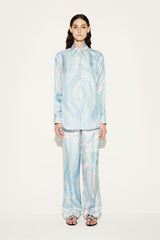 PUCCI Pants And Shorts | Women Marmo-Print Silk-Twill Trousers