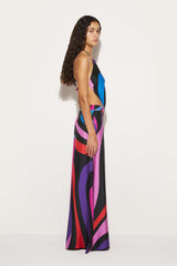 PUCCI Pants And Shorts | Women Marmo-Print Silk-Twill Trousers