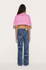 PUCCI Pants And Shorts | Women Marmo-Print Straight-Leg Jeans
