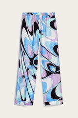 PUCCI Pants And Shorts | Women Onde-Print Silk-Twill Trousers