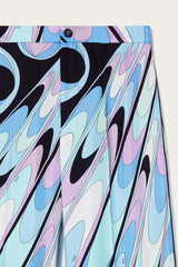 PUCCI Pants And Shorts | Women Onde-Print Silk-Twill Trousers