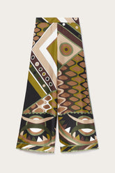 PUCCI Pants And Shorts | Women Vivara-Print Silk-Twill Trousers