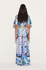 PUCCI Pants And Shorts | Women Vivara-Print Silk-Twill Trousers