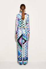 PUCCI Pants And Shorts | Women Vivara-Print Silk-Twill Trousers