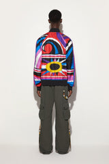 PUCCI Ready To Wear | Men Cigni-Print Silk-Twill Bomber Jacket