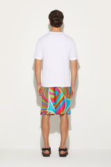 PUCCI Ready To Wear | Men Iride-Print Silk-Twill Shorts