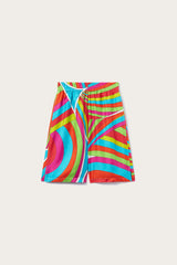 PUCCI Ready To Wear | Men Iride-Print Silk-Twill Shorts
