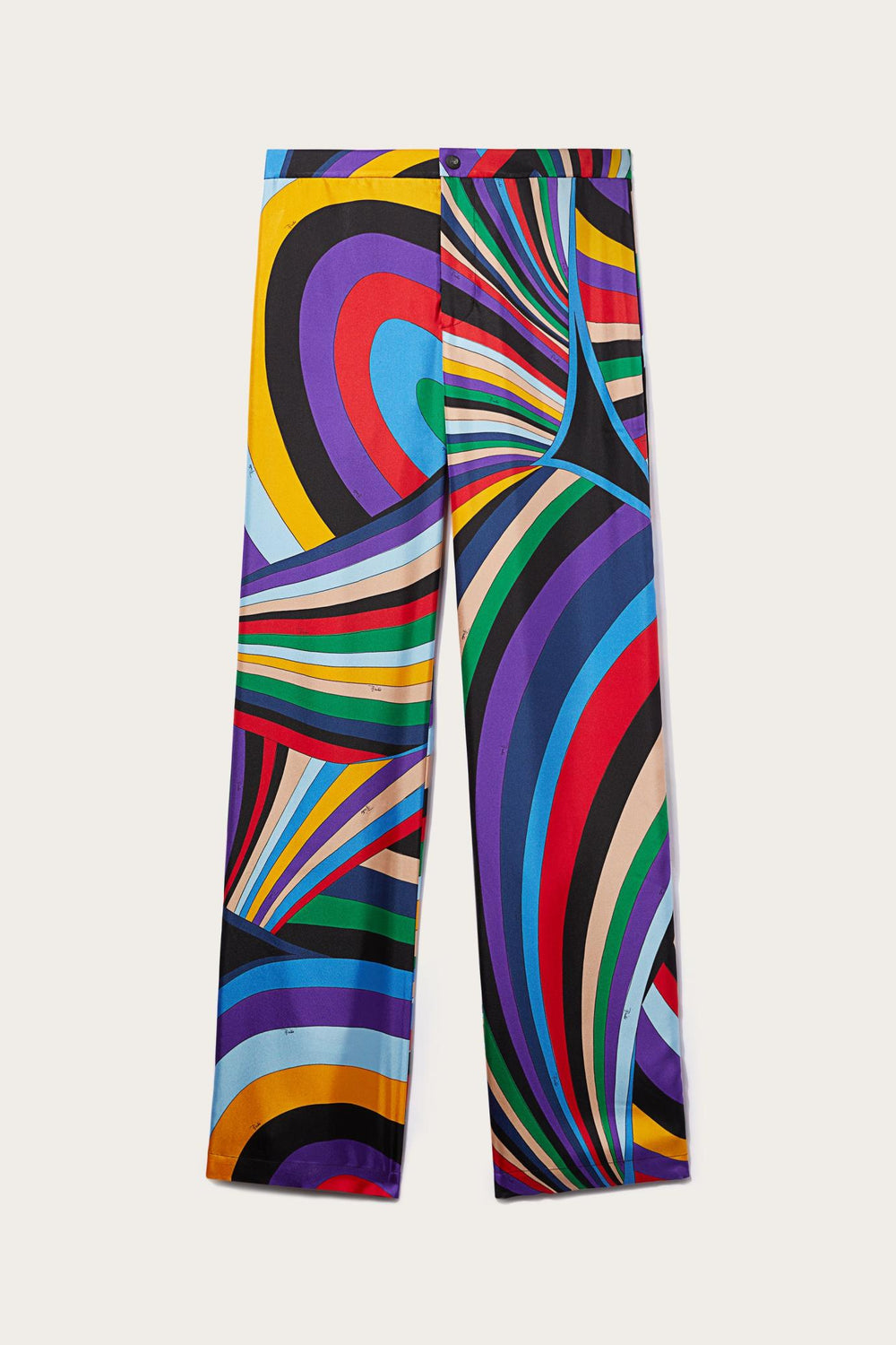 PUCCI Ready To Wear | Men Iride-Print Silk-Twill Trousers