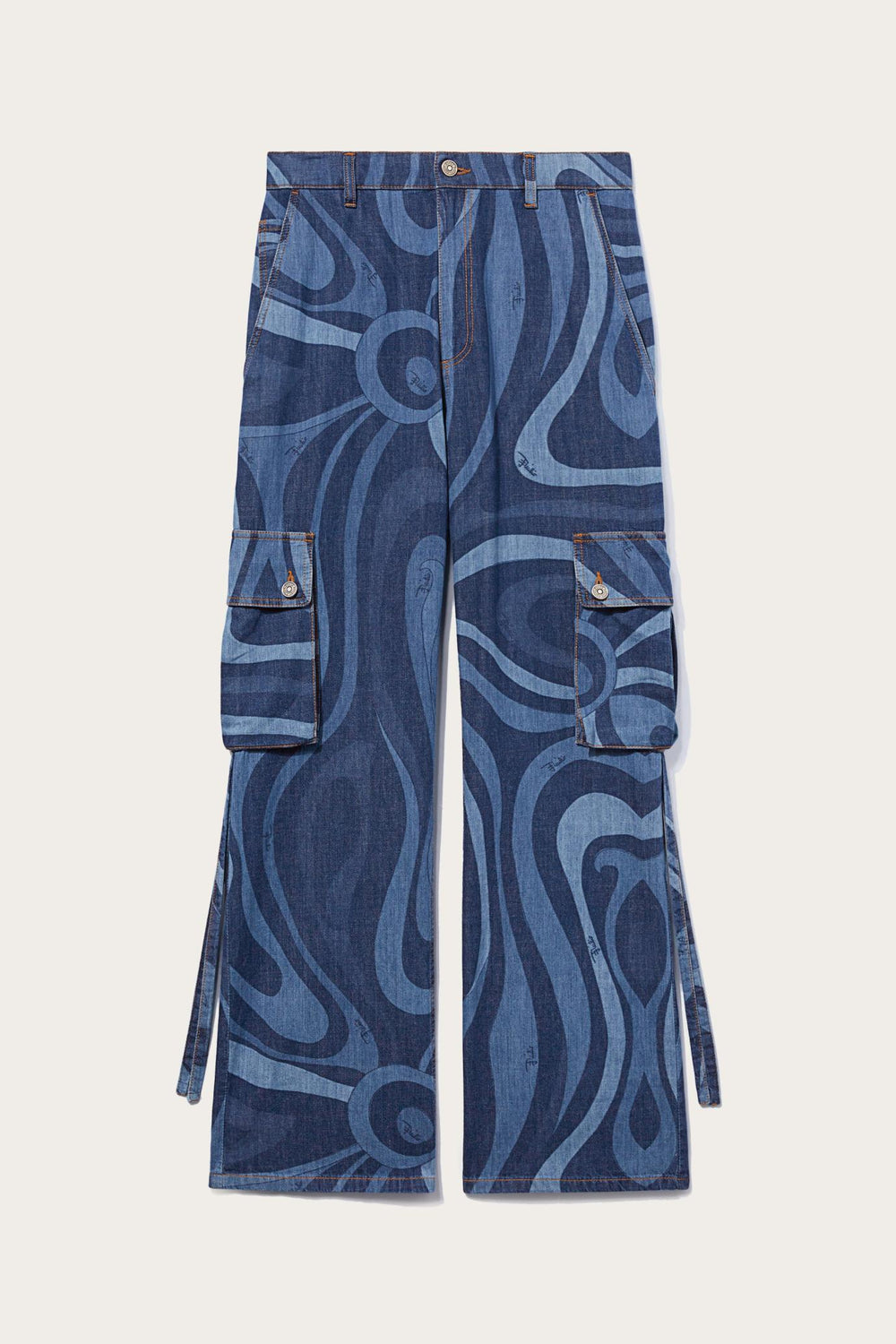 PUCCI Ready To Wear | Men Marmo-Print Cargo Jeans
