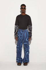 PUCCI Ready To Wear | Men Marmo-Print Cargo Jeans