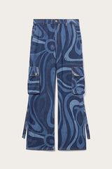 PUCCI Ready To Wear | Men Marmo-Print Cargo Jeans