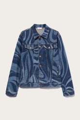PUCCI Ready To Wear | Men Marmo-Print Denim Jacket
