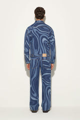 PUCCI Ready To Wear | Men Marmo-Print Denim Jacket