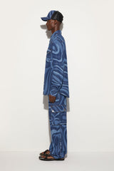 PUCCI Ready To Wear | Men Marmo-Print Denim Shirt