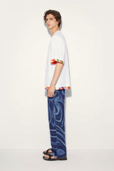 PUCCI Ready To Wear | Men Marmo-Print Straight Leg Jeans