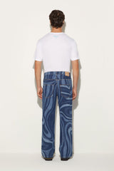 PUCCI Ready To Wear | Men Marmo-Print Straight-Leg Jeans