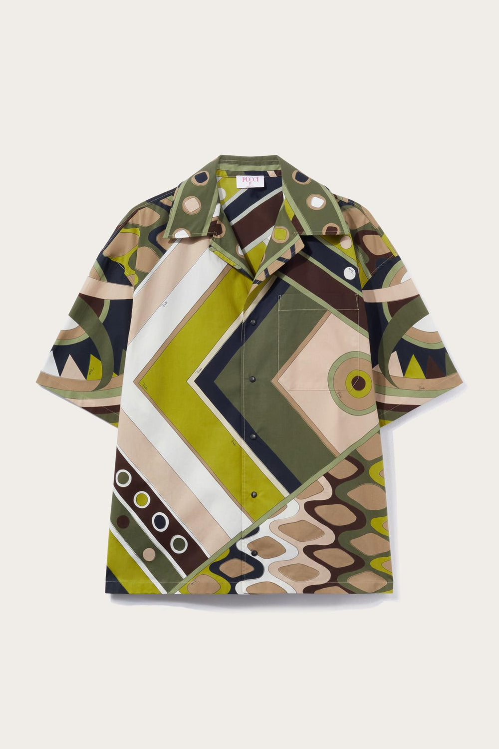 PUCCI Ready To Wear | Men Vivara-Print Cotton Bowling Shirt